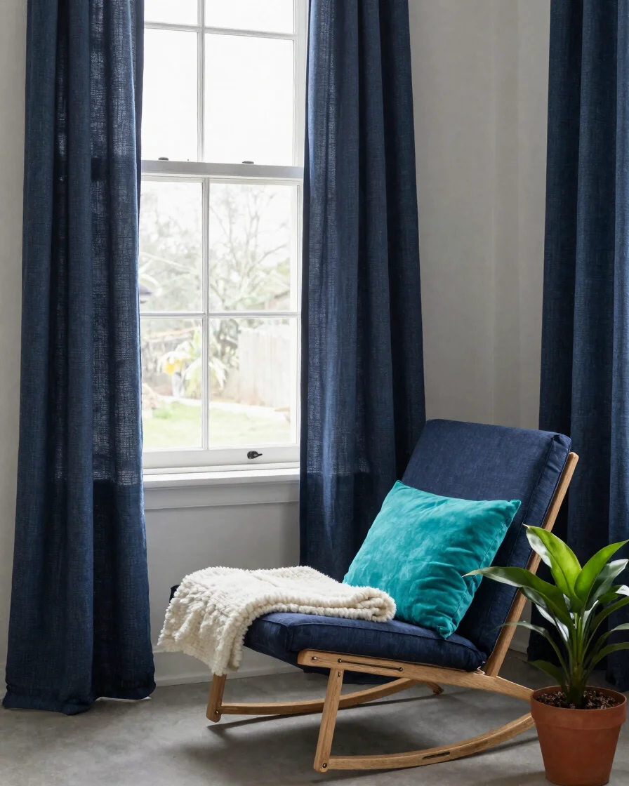 Serene interior wellness corner with soft daylight through a line